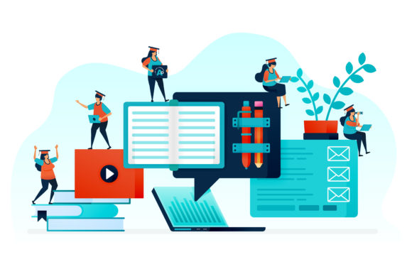 Download Illustration of E-learning for Student - Student Collection