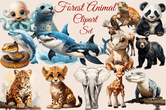 Download Forest Animal Clipart Set - Forest animal clipart Collection