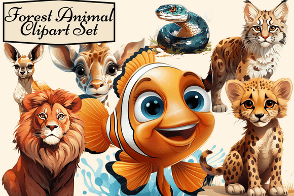 Download Forest Animal Clipart Set - Forest animal clipart Collection
