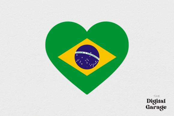 Download Brazil Heart Flag, SVG PNG - Premium Resources