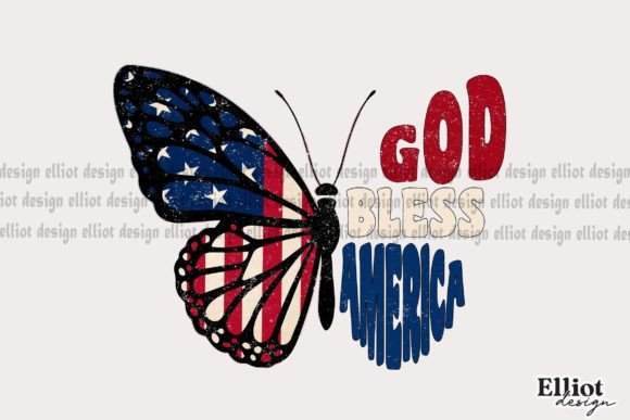 Download God Bless America Butterfly PNG - God bless america Collection