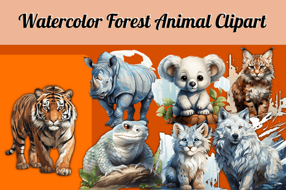 Download Watercolor Forest Animal Clipart - Forest animal clipart Collection