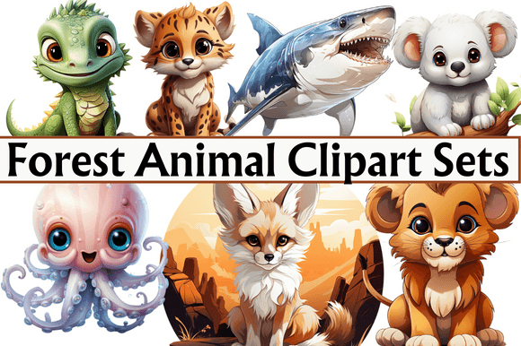 Download Forest Animal Clipart Sets - Forest animal clipart Collection